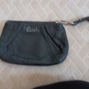 Black coach wristlet